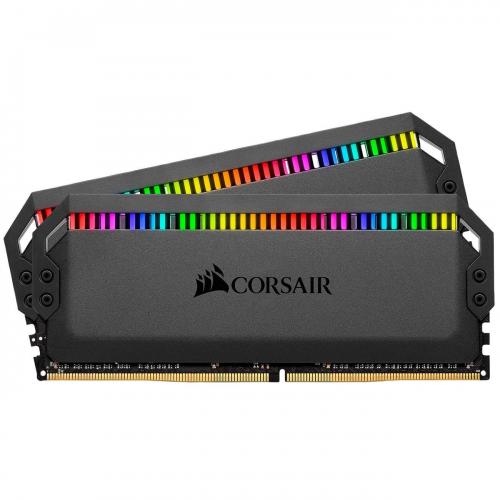CORSAIR Dominator Platinum RGB 16GB (2 x 8GB) 288-Pin DDR4 SDRAM 3200MHz [CMT16GX4M2E3200C16] - Black