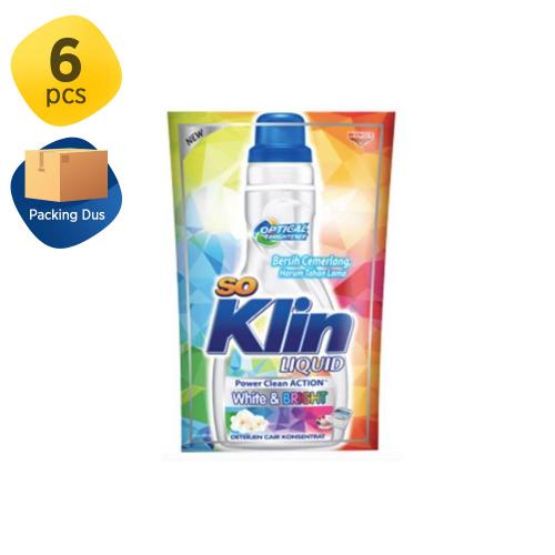 SO KLIN Liquid Detergent White Bright 750 ml 1 Karton (6 Pcs)