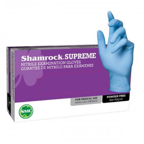 Shamrock Supreme Nitrile Examination Gloves Powder-Free L