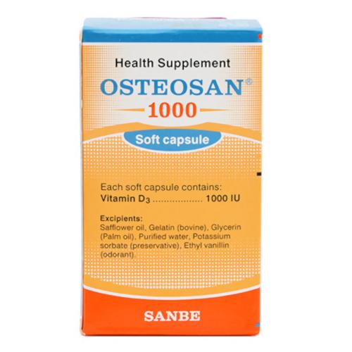 Sanbe Osteosan Vitamin D3 1000 IU 60 Caps