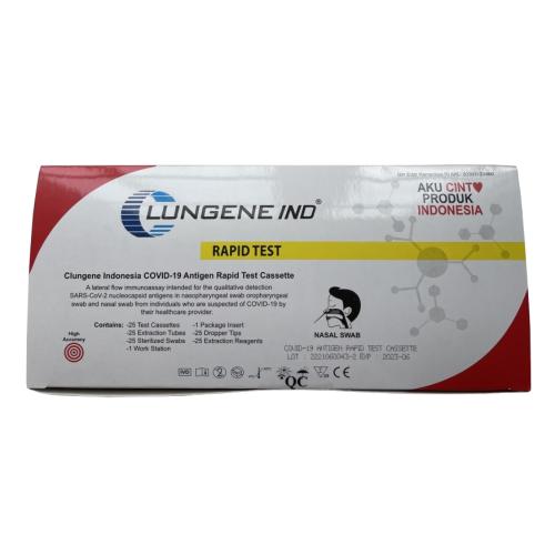 Clungene IND Covid -19 Antigen Rapid Test Cassette 25 pcs