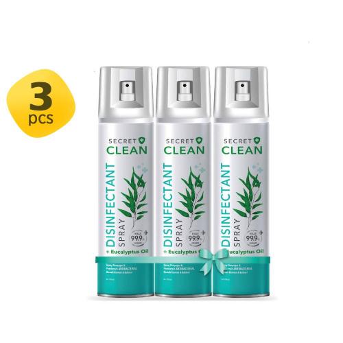 Secret Clean Disinfectant Eucalyptus Spray 200 ml 3 Pcs