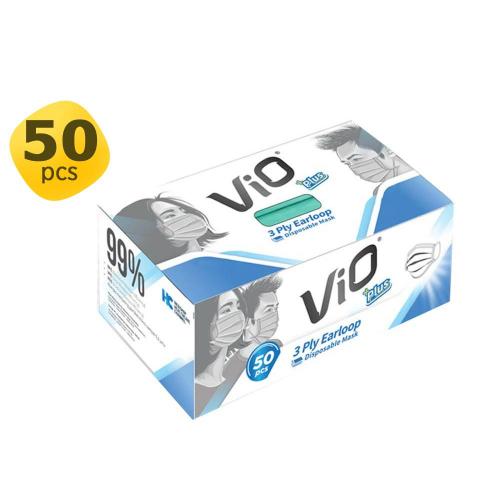 Vio Plus 3 Ply Earloop Disposable Mask 50 pcs - Green