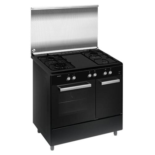 MODENA Kompor Gas Freestanding + Oven + Tempat Tabung Gas warna Hitam FC-8943L