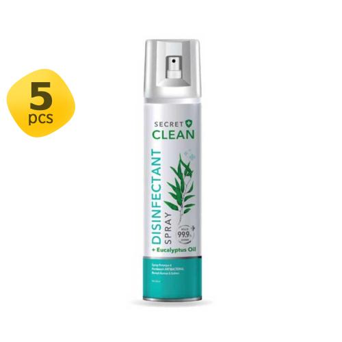 Secret Clean Disinfectant Eucalyptus Spray 200 ml 5 Pcs