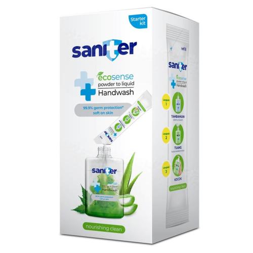 Saniter Powder to Liquid Hand Wash Starter Kit Nourishing Clean