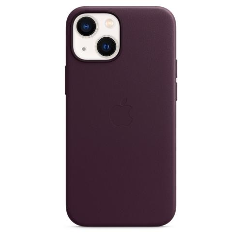 APPLE iPhone 13 mini Leather Case with MagSafe [MM0G3FE/A] - Dark Cherry