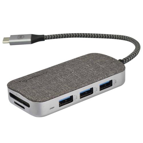 MICROPACK USB Hub Type-C 3.1 Adapter 8in1 MDC-8-GY