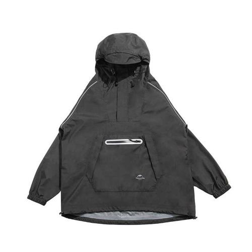 Naturehike Half Cardigan Raincoat NH21FS005 XL - Black