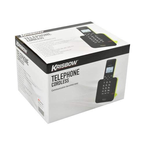 KRISBOW Telephone Cordless 803 Black
