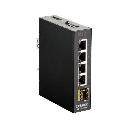 D-LINK Industrial Gigabit Unmanaged Switch with SFP slot DIS-100G-5SW