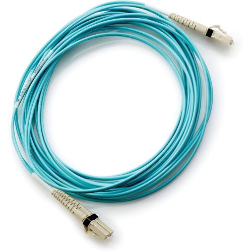 HPE LC to LC Multi-mode OM3 2-Fiber 0.5m 1-Pack Fiber Optic Cable [AJ833A]