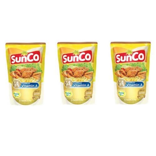 SUNCO Minyak Goreng Pouch 2 Liter @3 Pcs