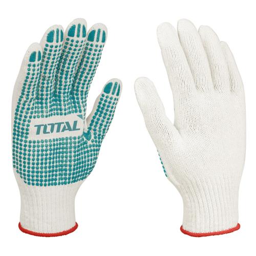 TOTAL Knitted & PVC Dotted Gloves TSP11102