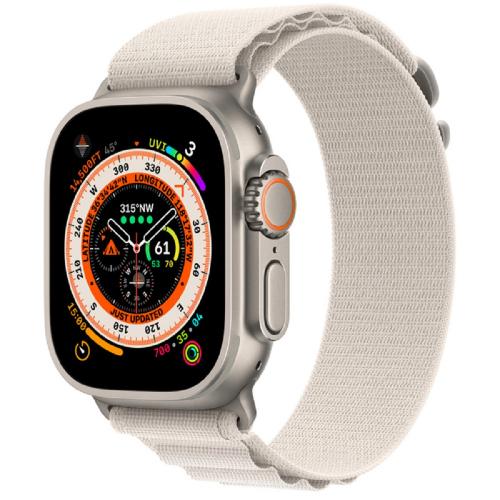 APPLE Watch Ultra GPS + Cellular 49mm Titanium Case with Alpine Loop [MQFP3ID/A] - Large - Green