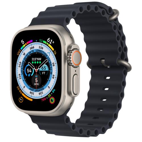 APPLE Watch Ultra GPS + Cellular 49mm Titanium Case with Ocean Band [MNHF3ID/A] - White