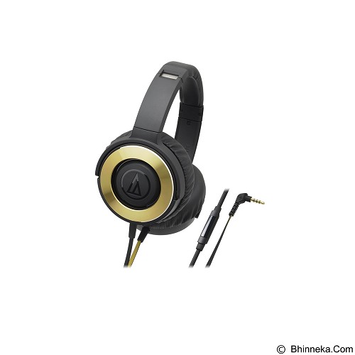 AUDIO-TECHNICA Solid Bass Headphone ATH-WS550iS - Black/Gold