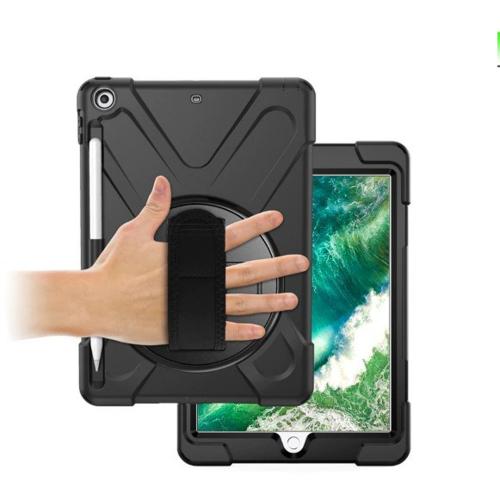 B-SAVE Armor Hardcase Case Strap for iPad 5th 6th Gen 9.7 Inch Black