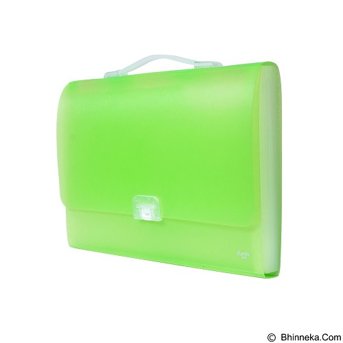 BANTEX Expanding File With Handle Folio [3603-15] - Grass Green