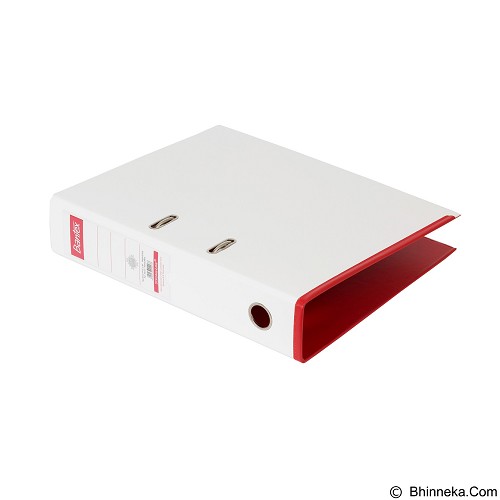 BANTEX Lever Arch File Ordner Plastic Two Tone 7cm Folio  - White Red [1465V0709]