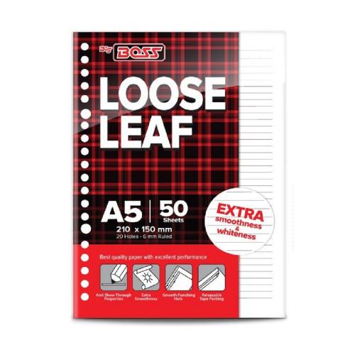 BIG BOSS Loose Leaf A5 Bergaris 50 Lembar LL 50 A5