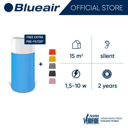 BLUEAIR Air Purifier Blue Pure 411 Particle and Carbon Filter