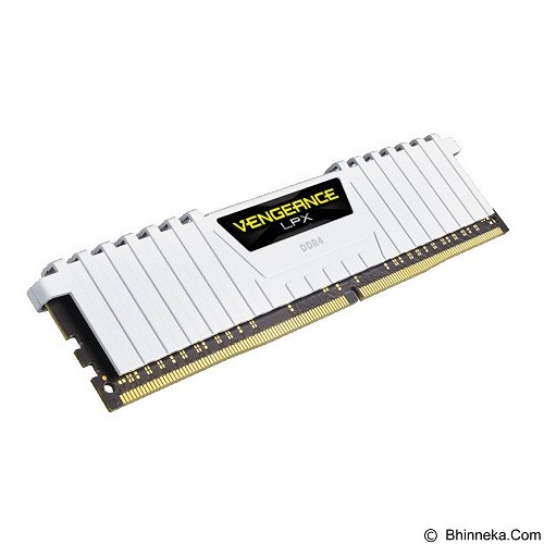 CORSAIR Memory PC 2 x 8GB DDR4 PC4-21300 Vengeance LPX CMK16GX4M2A2666C16W - White