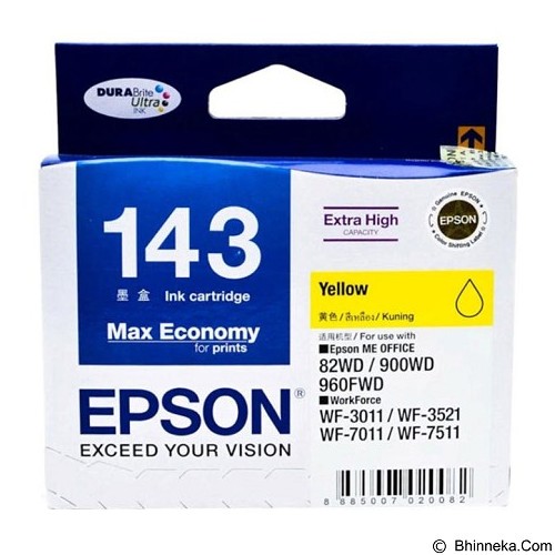 EPSON Yellow Ink Cartridge DFP2 TBS S Size C13T143490