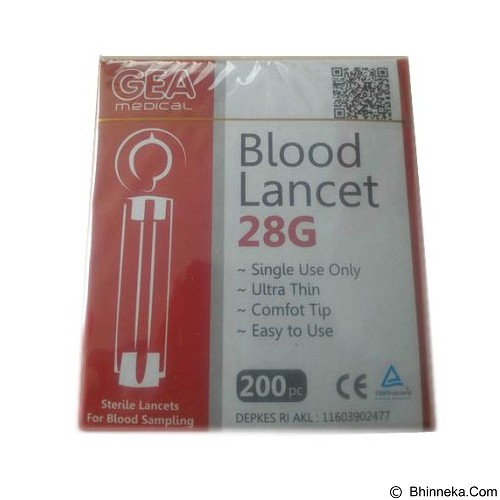 GEA Blood Lancet Isi 200 pcs
