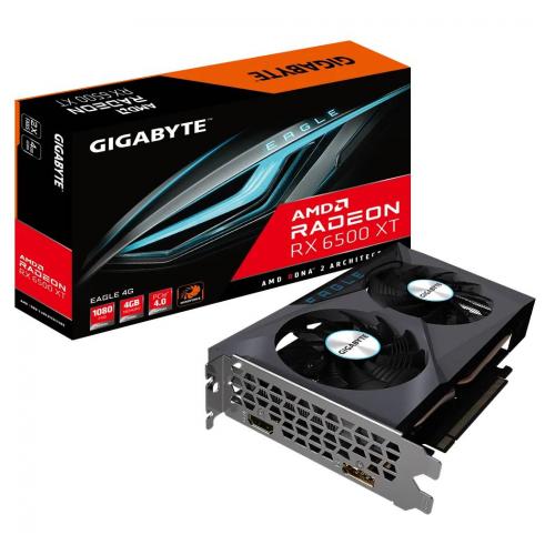 GIGABYTE Radeon RX 6500 XT EAGLE 4G [GV-R65XTEAGLE-4GD]