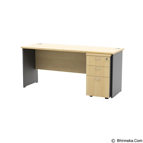HIGH POINT Kozy Mercury Main Desk + High Fixed Pedestal KOD1034-KMB1137