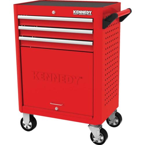 KENNEDY 3 Drawer Roller Cabinet [KEN5942020K] - Red
