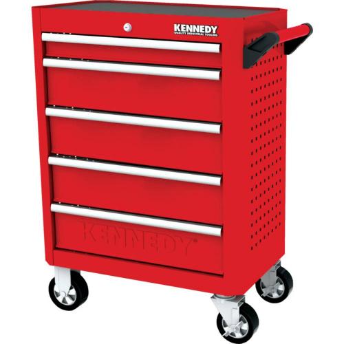 KENNEDY 5 Drawer Roller Cabinet [KEN5942120K] - Red
