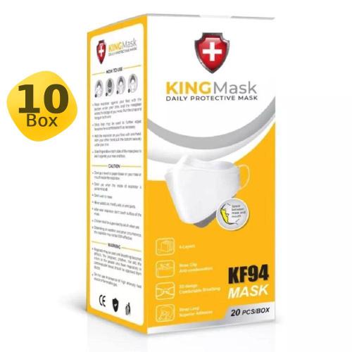KINGMask KF94 Premium Mask 10 Box Black