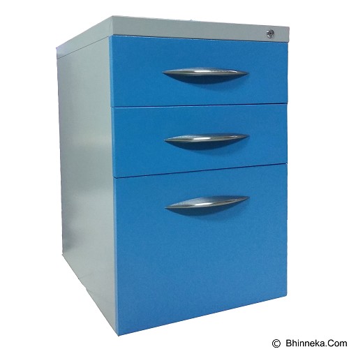 KOZURE Small Cabinet Caster with 3 Drawers KL-3DW - Blue