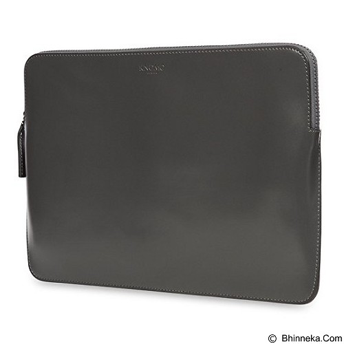 Knomo Laptop Leather Zip Sleeve 12 Inch 14-209 - Slate