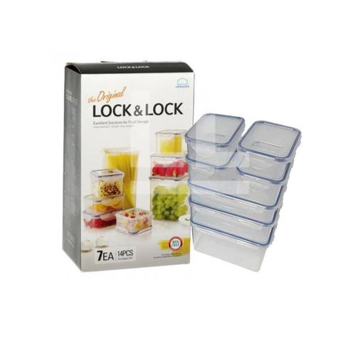 LOCK & LOCK Special Gift Plastic Container Isi 7pcs HPL818CS7