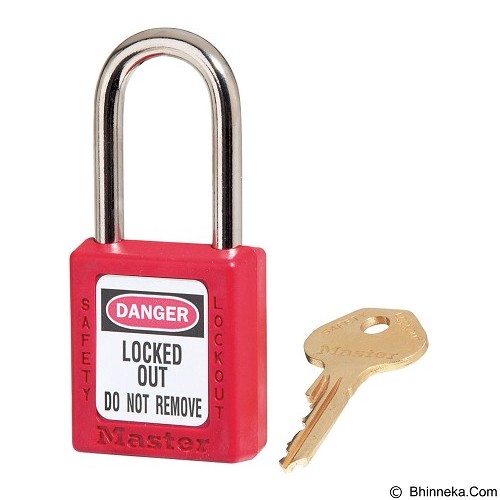 MASTER LOCK Thermoplastic Safety Lockout 410 - Red