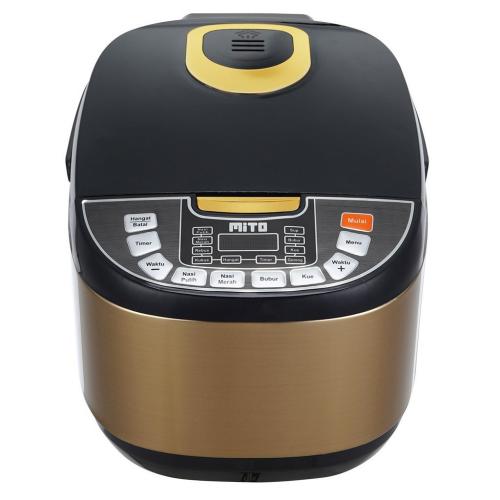 MITO R5+ Digital Rice Cooker 8 In 1 Gold