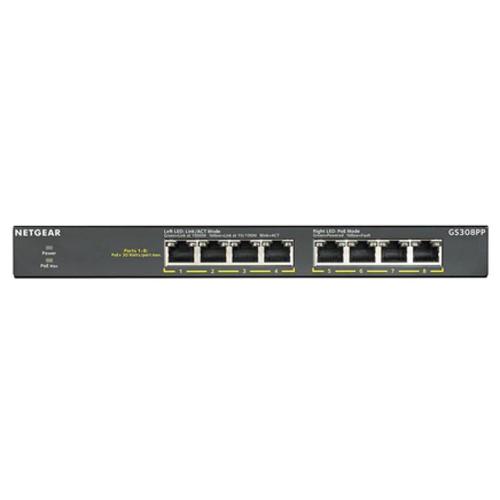 NETGEAR 8 Port Gigabit Ethernet POE+ Unmanaged Switch GS308PP