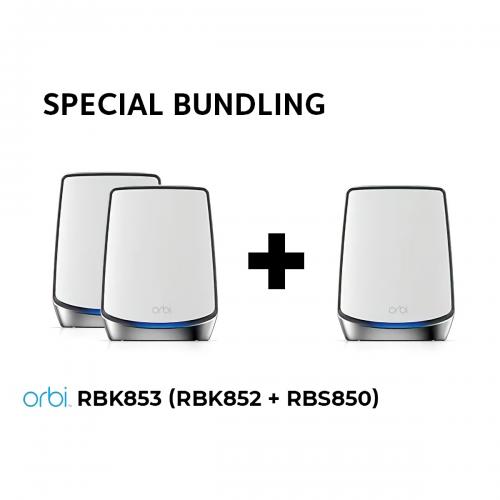 NETGEAR RBK853 Special Bundling RBK852 + RBS850 WiFi 6 Mesh