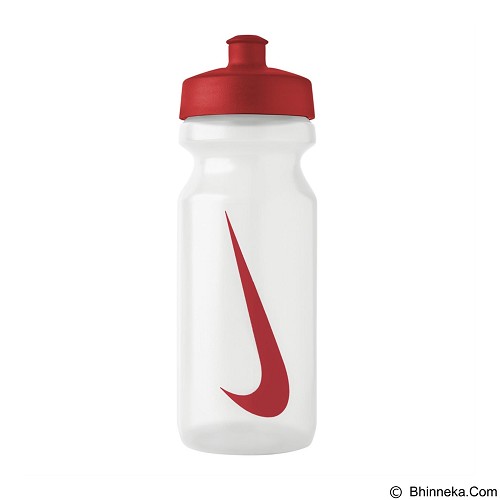 NIKE Big Mouth Water Bottle 22oz N.OB.17.946.22 - Clear/Sport Red/Sport Red