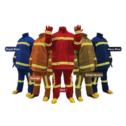 New Nomex Fireman Suit M - Khaki Brown