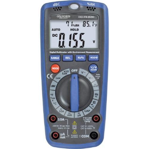 Oxford 6-in-1 Digital Multimeter with Thermometer [OXD5160625D]