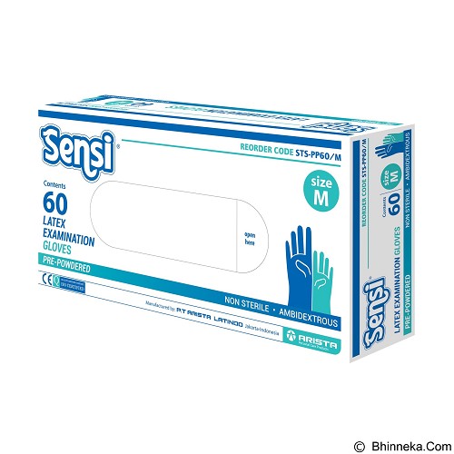 SENSI Latex Examination Gloves Size M
