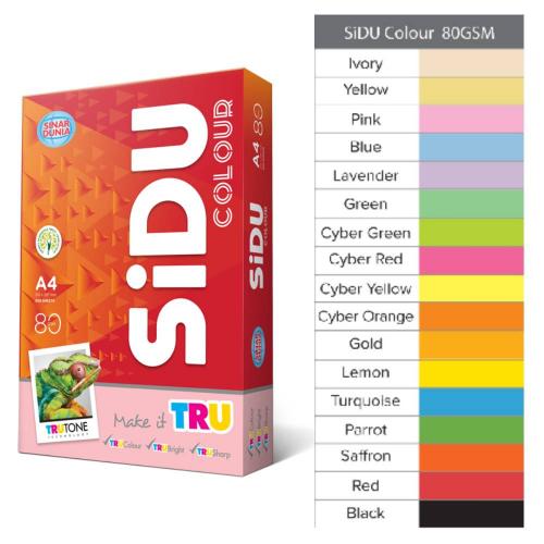 SINAR DUNIA Colour A4 80 GSM (1 Rim) Gold
