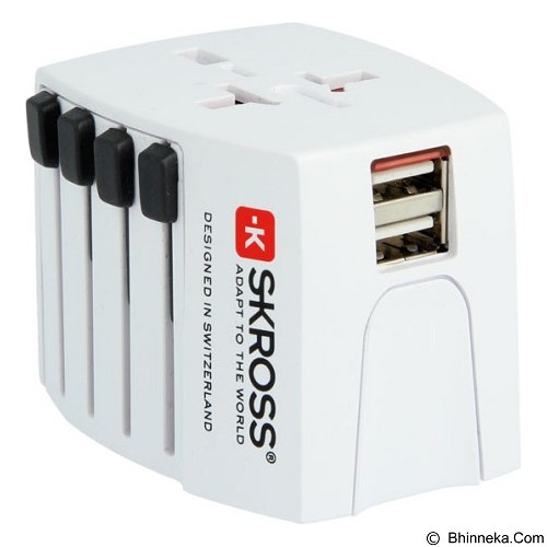 SKROSS World Adapter MUV USB 2.4A Asia Version 1.302920 - White Blister