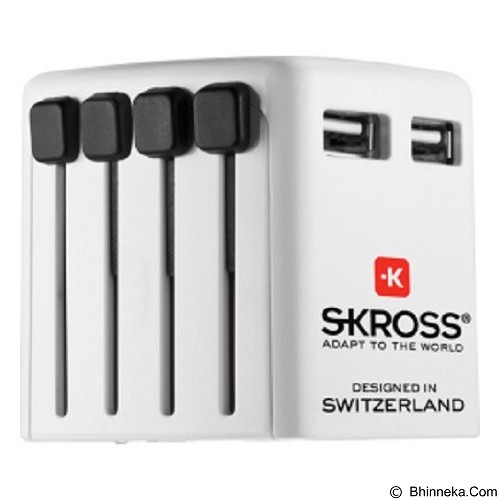 SKROSS Worldwide USB Charger 2.4A 1.302320 - White Blister