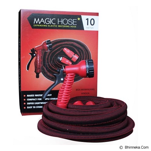 MAGIC HOSE Expanding Elastic Water Hose - Red