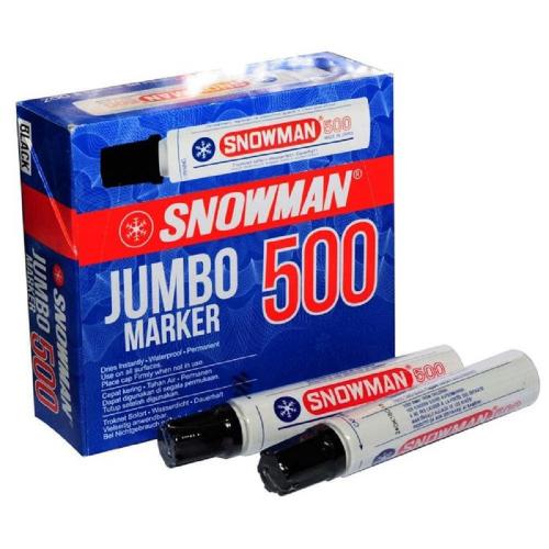 SNOWMAN Spidol Permanent Jumbo 500 12 Pcs Blue